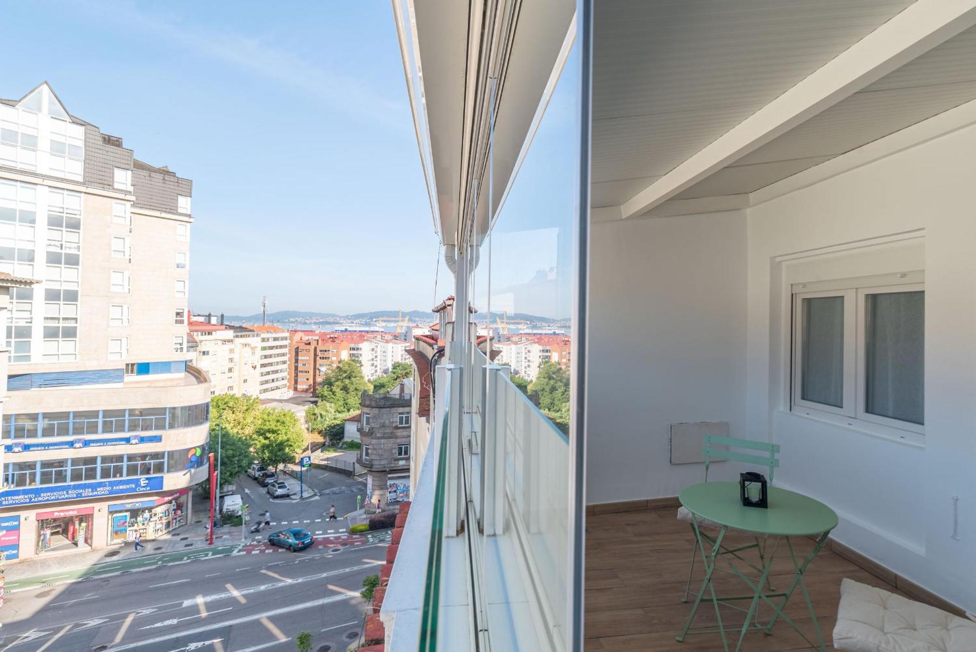 Apartamento Gran Atico Con Terraza Vigo Exterior foto