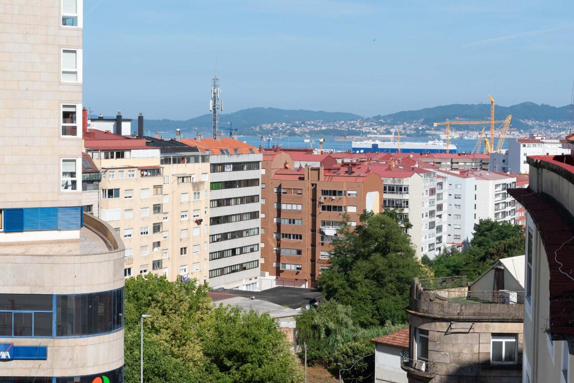 Apartamento Gran Atico Con Terraza Vigo Exterior foto