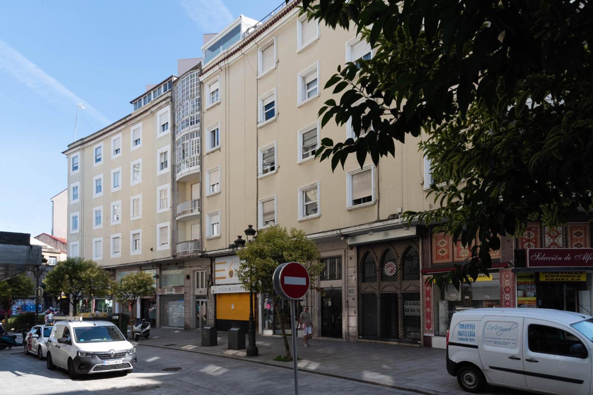 Apartamento Gran Atico Con Terraza Vigo Exterior foto